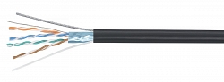GENERICA F/UTP кат. 5E 100МГц 4 пары LDPE OUTDOOR трос 1,2мм черный (BC3-C5E04-359-305-G)