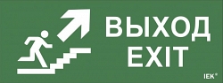 Самоклеящаяся этикетка "Выход/лестница вверх/фигура" для ССА 1005 (LPC10-1-35-13-VLVVF)