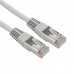 Патч-корд F/UTP, CAT 5e, RJ45-RJ45, 26AWG, LSZH, серый, 0,3м  REXANT (02-0110-03)